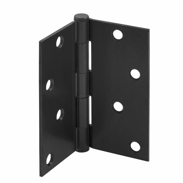 Prime-Line Door Hinge Residential Smooth Pivot, 4 in. with 5/8 in. Radius Corners, Oil Rubbed Bronze 3 Pack U 1150373